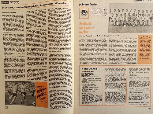 DIE NEUE FUSSBALLWOCHE (FUWO) “SONDERAUSGABE 1978/1979”. / DDR-078 ...